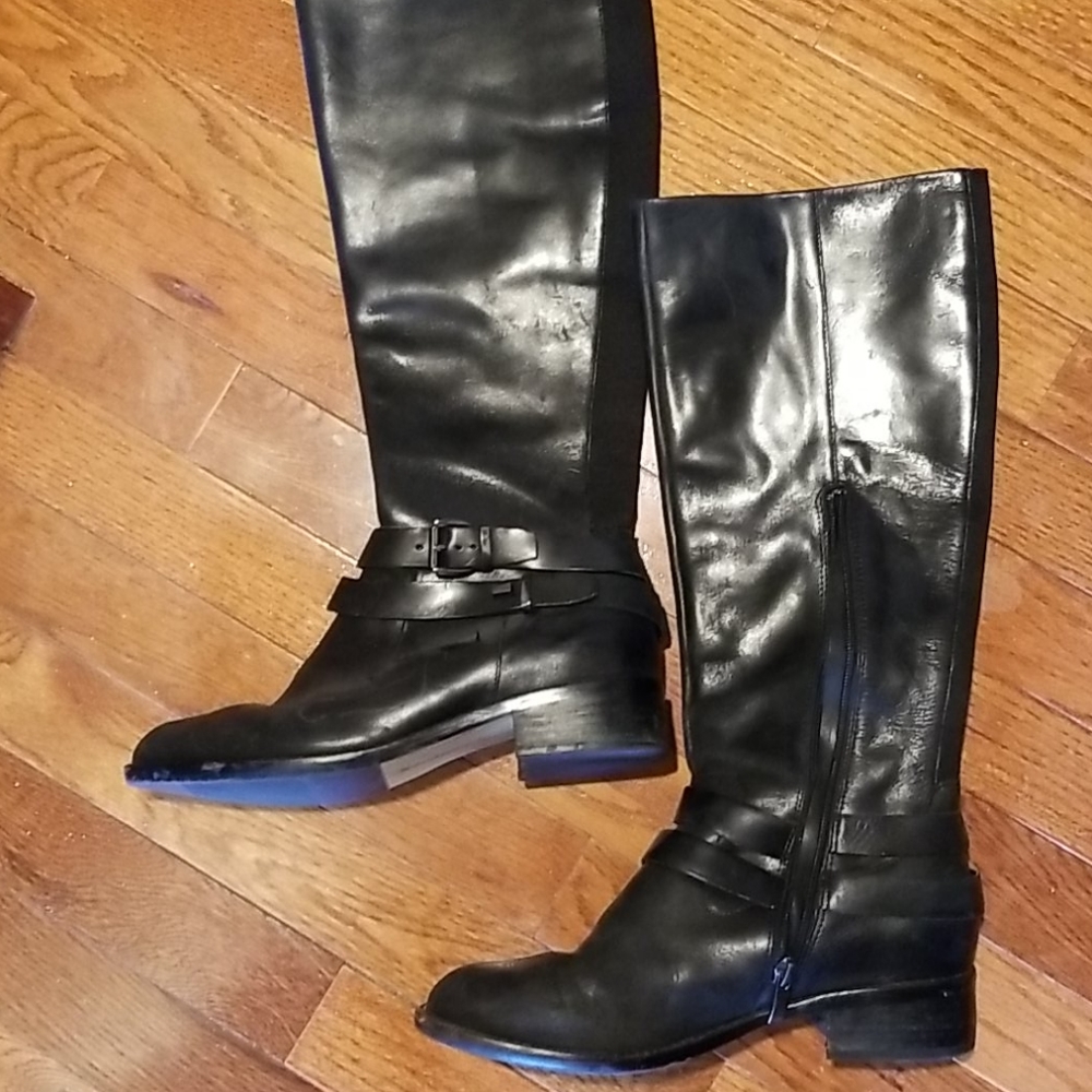Tall black boots